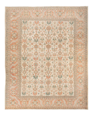 Contemporary Eclectic Ivory Wool Area Rug 7' 10" x 10' 1" - Solo Rugs