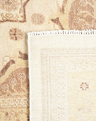 Traditional Mogul Ivory Wool Area Rug 9' 2" x 12' 0" - Solo Rugs