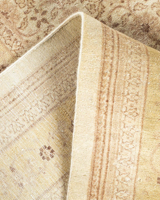 Traditional Mogul Ivory Wool Area Rug 9' 2" x 12' 0" - Solo Rugs
