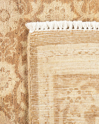 Traditional Mogul Beige Wool Area Rug 5' 10" x 8' 10" - Solo Rugs
