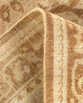 Traditional Mogul Beige Wool Area Rug 5' 10" x 8' 10" - Solo Rugs