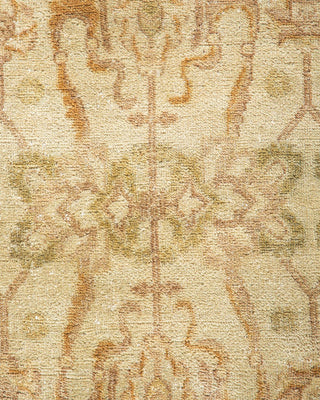 Traditional Mogul Ivory Wool Area Rug 6' 1" x 9' 2" - Solo Rugs