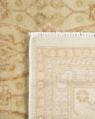 Traditional Mogul Ivory Wool Area Rug 6' 1" x 9' 2" - Solo Rugs