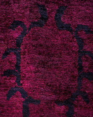 Contemporary Vibrance Purple Wool Area Rug 9' 3" x 11' 8" - Solo Rugs