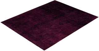 Contemporary Vibrance Purple Wool Area Rug 9' 3" x 11' 8" - Solo Rugs