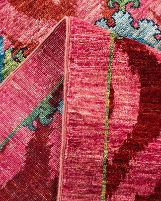 Suzani, One-of-a-Kind Handmade Area Rug - Pink, 17' 10" x 9' 0" - Solo Rugs