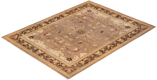 Contemporary Eclectic Brown Wool Area Rug 8' 10" x 12' 1" - Solo Rugs
