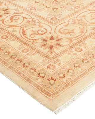 Traditional Mogul Ivory Wool Area Rug 8' 2" x 10' 4" - Solo Rugs