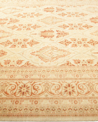 Traditional Mogul Ivory Wool Area Rug 8' 2" x 10' 4" - Solo Rugs