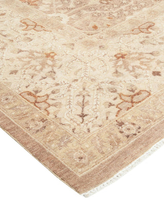 Traditional Mogul Beige Wool Area Rug 8' 1" x 10' 4" - Solo Rugs