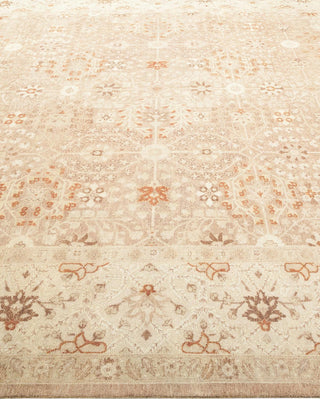 Traditional Mogul Beige Wool Area Rug 8' 1" x 10' 4" - Solo Rugs
