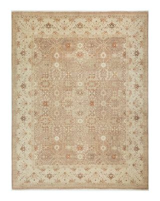 Traditional Mogul Beige Wool Area Rug 8' 1" x 10' 4" - Solo Rugs