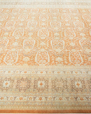 Traditional Mogul Brown Wool Area Rug 8' 1" x 10' 4" - Solo Rugs
