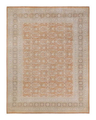 Traditional Mogul Brown Wool Area Rug 8' 1" x 10' 4" - Solo Rugs