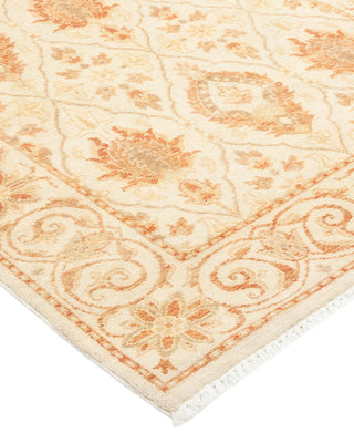 Traditional Mogul Ivory Wool Runner 2' 7" x 11' 10" - Solo Rugs