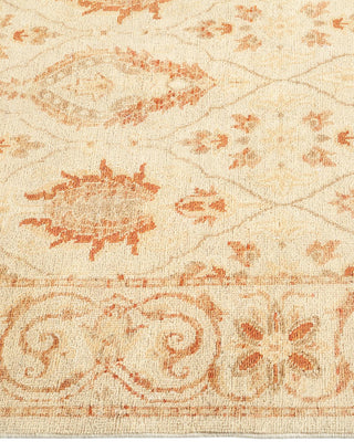 Traditional Mogul Ivory Wool Runner 2' 7" x 11' 10" - Solo Rugs