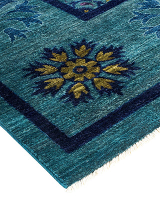 Suzani, One-of-a-Kind Handmade Area Rug - Green, 15' 8" x 12' 0" - Solo Rugs
