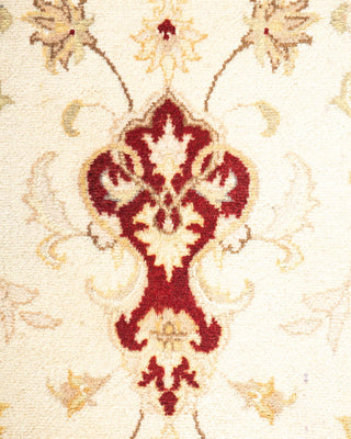 Traditional Mogul Ivory Wool Area Rug 8' 0" x 10' 1" - Solo Rugs