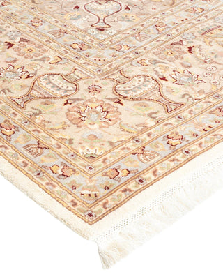 Traditional Mogul Ivory Wool Area Rug 8' 1" x 10' 2" - Solo Rugs