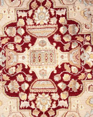 Traditional Mogul Ivory Wool Area Rug 8' 1" x 10' 2" - Solo Rugs