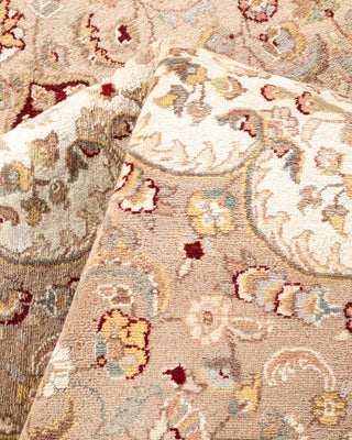 Traditional Mogul Ivory Wool Area Rug 8' 1" x 10' 2" - Solo Rugs