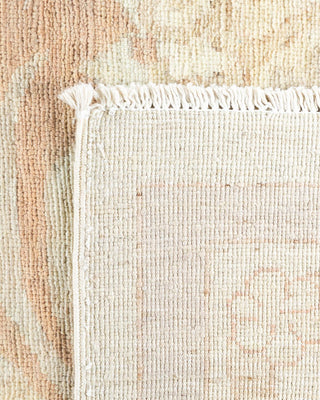 Contemporary Arts & Crafts Ivory Wool Area Rug 9' 1" x 11' 10" - Solo Rugs