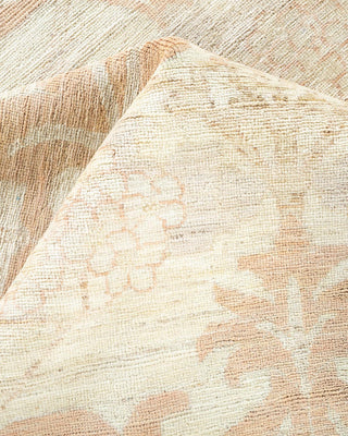 Contemporary Arts & Crafts Ivory Wool Area Rug 9' 1" x 11' 10" - Solo Rugs
