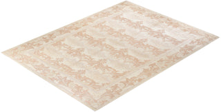 Contemporary Arts & Crafts Ivory Wool Area Rug 9' 1" x 11' 10" - Solo Rugs