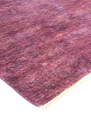 Contemporary Modern Purple Wool Area Rug 8' 10" x 11' 9" - Solo Rugs