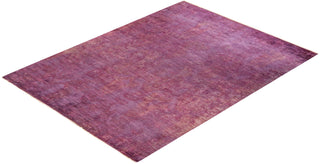 Contemporary Modern Purple Wool Area Rug 8' 10" x 11' 9" - Solo Rugs