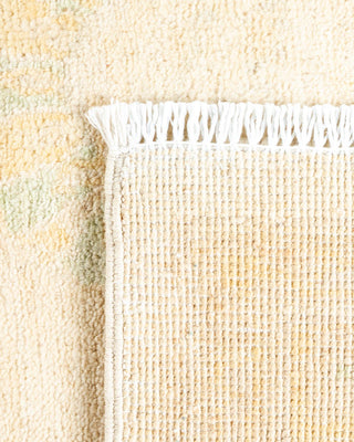 Contemporary Eclectic Ivory Wool Area Rug 9' 0" x 11' 10" - Solo Rugs