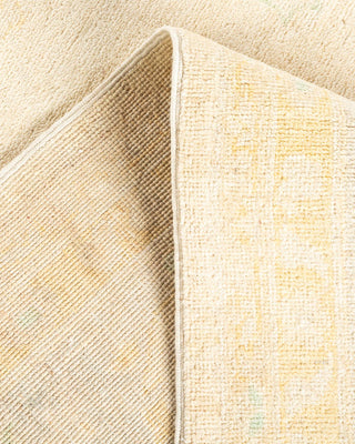 Contemporary Eclectic Ivory Wool Area Rug 9' 0" x 11' 10" - Solo Rugs