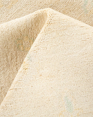 Contemporary Eclectic Ivory Wool Area Rug 9' 0" x 11' 10" - Solo Rugs
