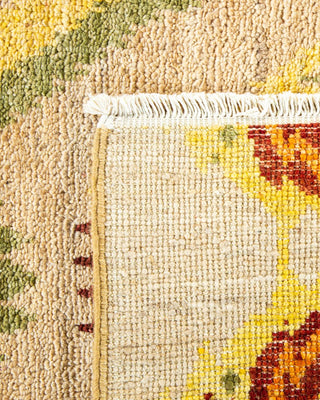 Contemporary Modern Yellow Wool Area Rug 9' 1" x 12' 4" - Solo Rugs