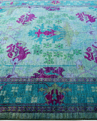 Contemporary Fine Vibrance Yellow Wool Area Rug 6' 0" x 9' 1" - Solo Rugs