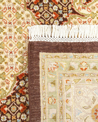 Traditional Mogul Brown Wool Area Rug 8' 3" x 10' 5" - Solo Rugs