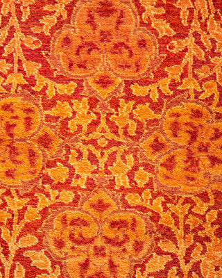 Traditional Mogul Orange Wool Runner 2' 6" x 7' 10" - Solo Rugs