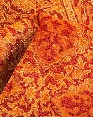 Traditional Mogul Orange Wool Runner 2' 6" x 7' 10" - Solo Rugs