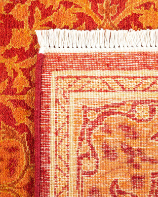 Traditional Mogul Orange Wool Runner 2' 7" x 6' 0" - Solo Rugs