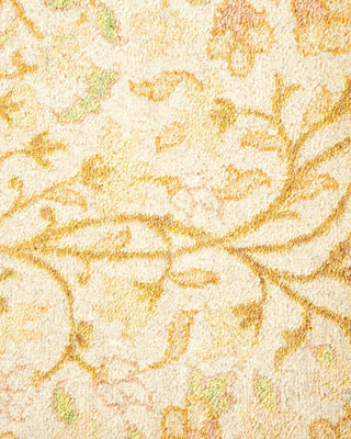 Traditional Mogul Ivory Wool Area Rug 4' 2" x 6' 2" - Solo Rugs