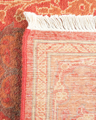 Traditional Mogul Orange Wool Area Rug 2' 8" x 3' 10" - Solo Rugs