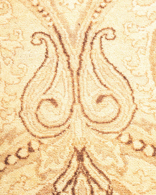 Traditional Mogul Ivory Wool Area Rug 4' 1" x 5' 8" - Solo Rugs