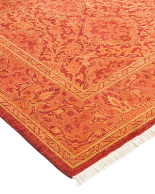 Traditional Mogul Orange Wool Area Rug 2' 9" x 4' 1" - Solo Rugs
