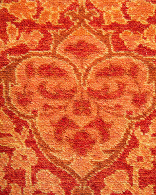 Traditional Mogul Orange Wool Area Rug 2' 9" x 4' 1" - Solo Rugs