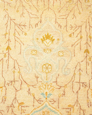 Traditional Mogul Ivory Wool Area Rug 5' 3" x 7' 10" - Solo Rugs