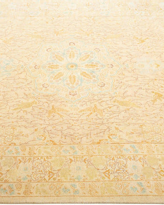 Traditional Mogul Ivory Wool Area Rug 5' 3" x 7' 10" - Solo Rugs