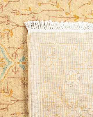 Traditional Mogul Ivory Wool Area Rug 5' 3" x 7' 10" - Solo Rugs