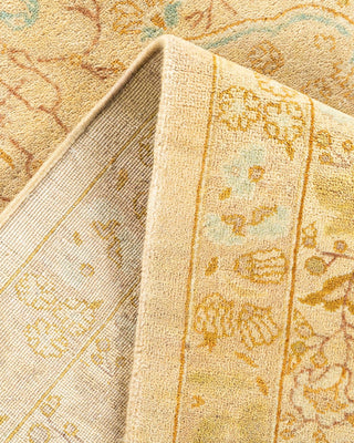 Traditional Mogul Ivory Wool Area Rug 5' 3" x 7' 10" - Solo Rugs