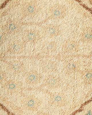 Traditional Mogul Ivory Wool Area Rug 6' 3" x 9' 5" - Solo Rugs
