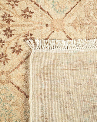 Traditional Mogul Ivory Wool Area Rug 6' 3" x 9' 5" - Solo Rugs